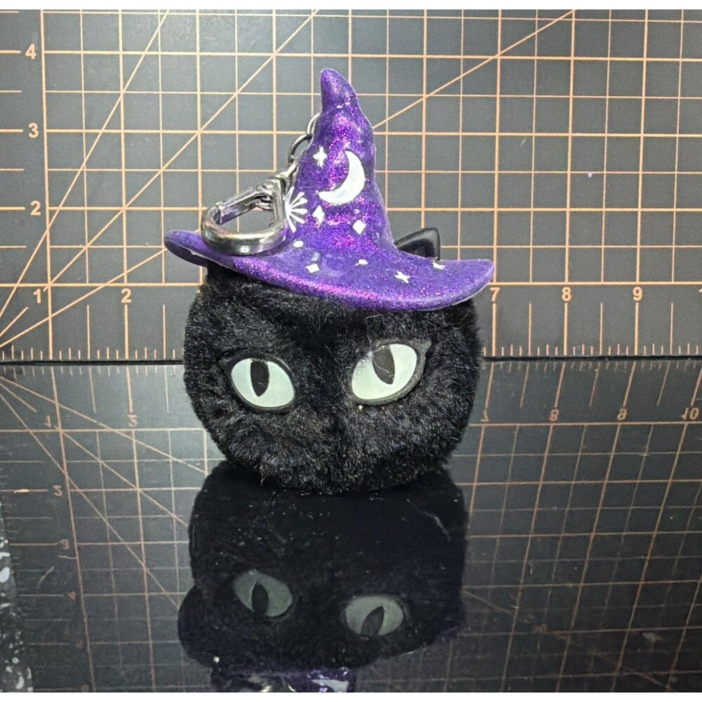 Bath & Body Works Halloween Black Cat Witch PocketBac Sanitizer Holder Glow 2022
